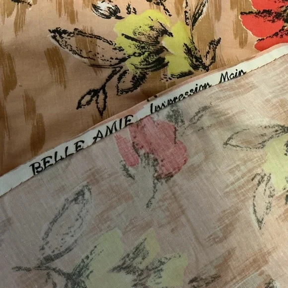 💎 Vintage Belle Amie Cotton Drapes made in France